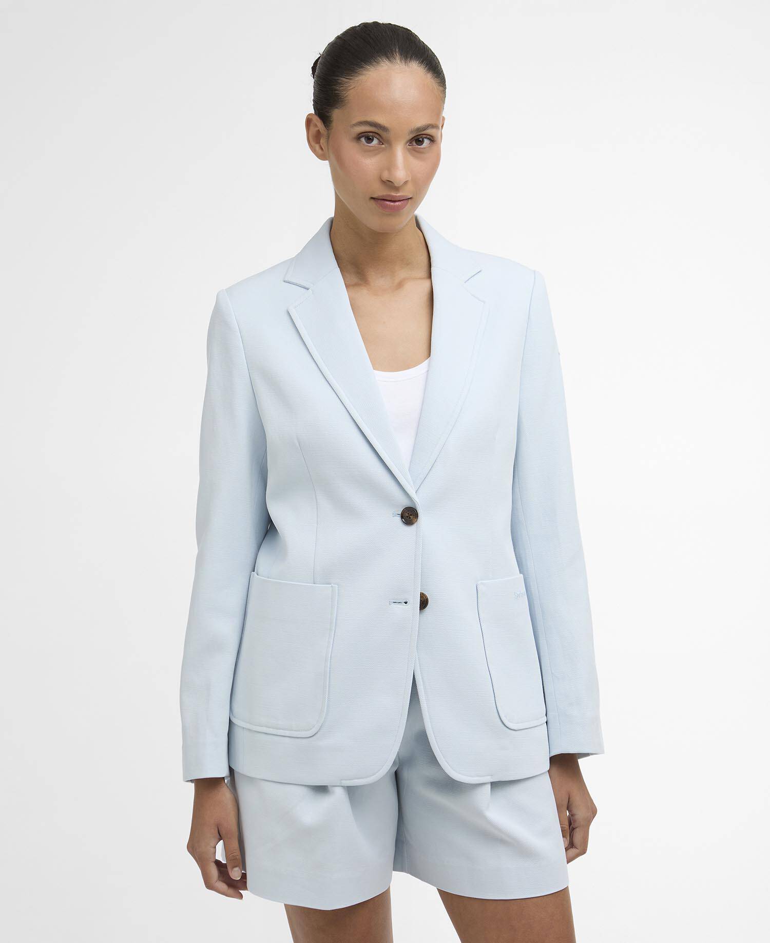 Salthill Blazer Mineral Blue/Dress Tartan image number 0