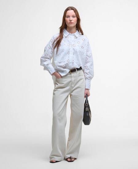 Melissa Broderie Anglaise Shirt White Melissa Broderie Anglaise Shirt White