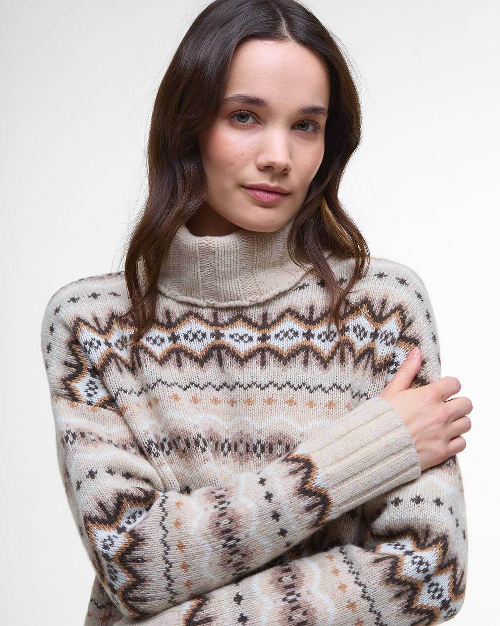 Helen Fair isle Roll-Neck Jumper