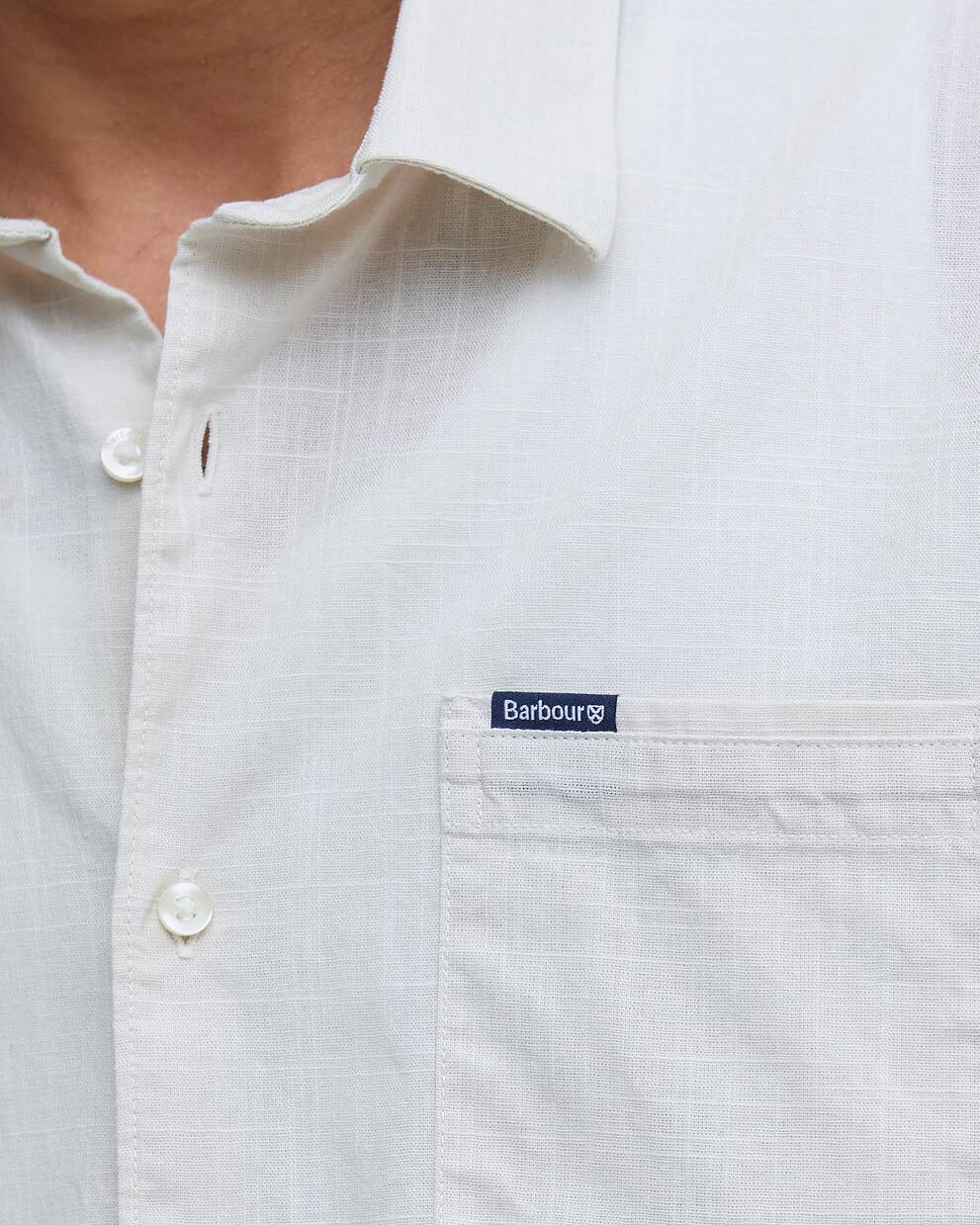 Pigment Dye Slub Short-Sleeved Shirt