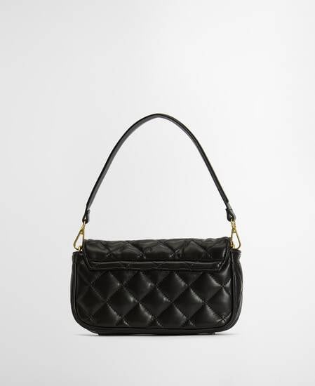 Soft Quilt Mini Soho Crossbody Bag Black