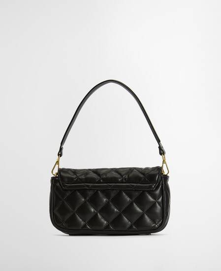 Soft Quilt Mini Soho Crossbody Bag Black