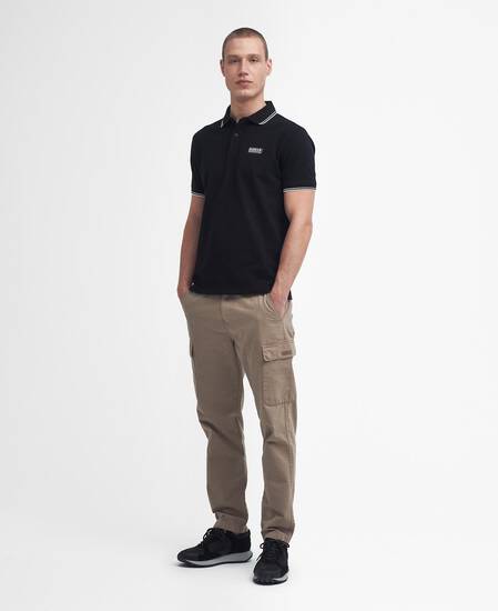Evan Short-Sleeved Polo Shirt Classic Black
