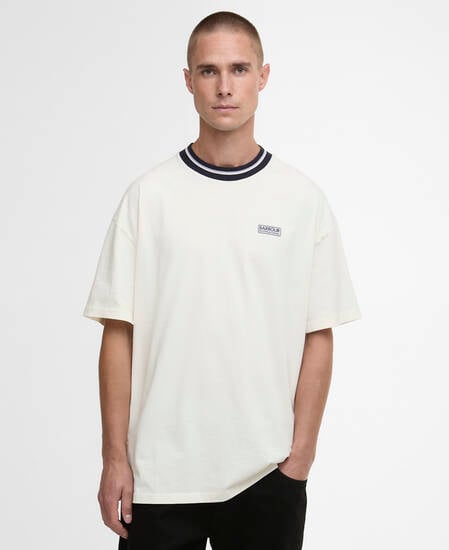 Taley Tipped T-Shirt Whisper White