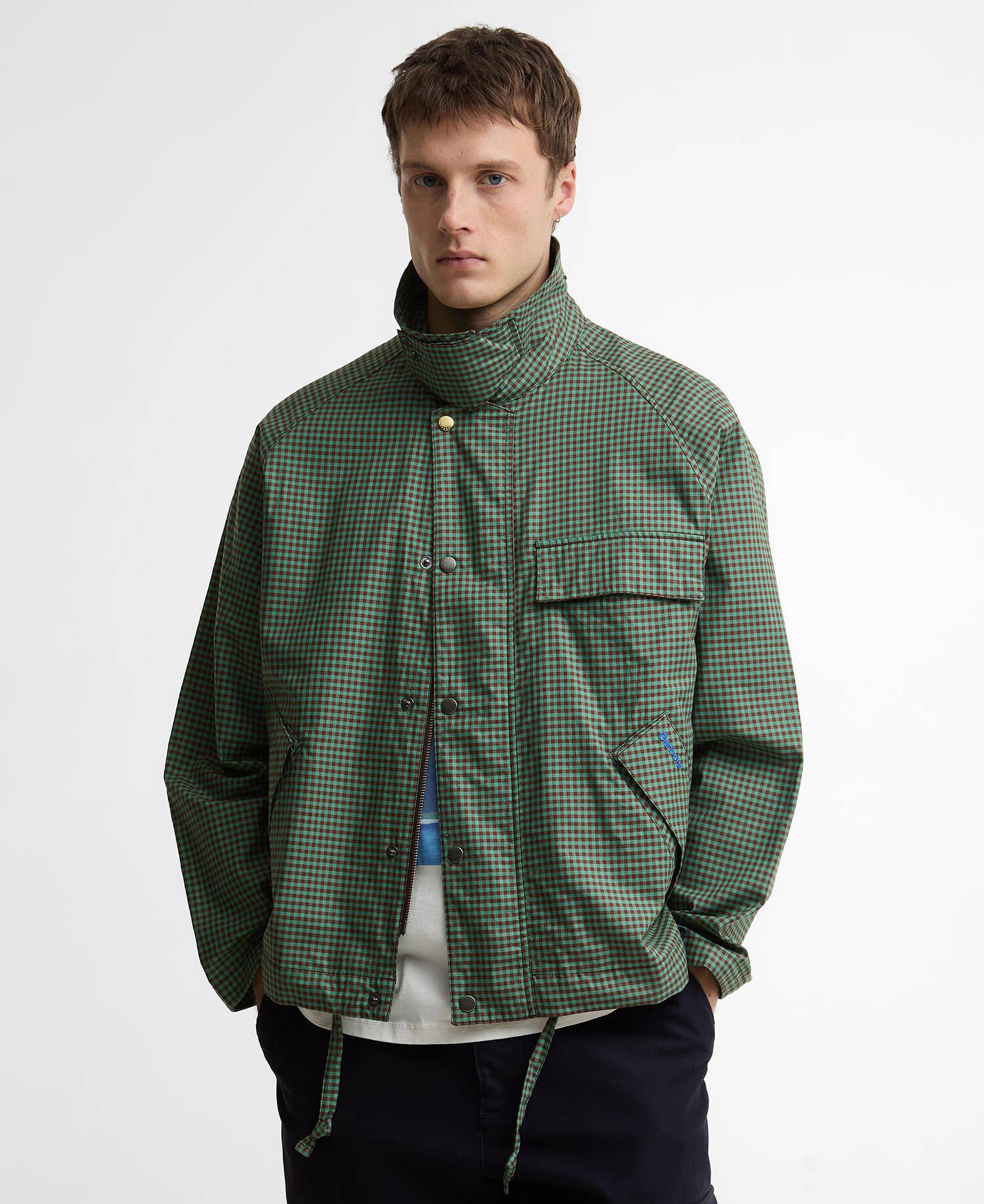 Giacca casual Transport Paul Smith Loves Barbour Green/Brown image number 0