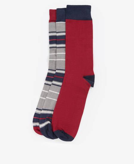 Tartan Sock Gift Box Blue Granite