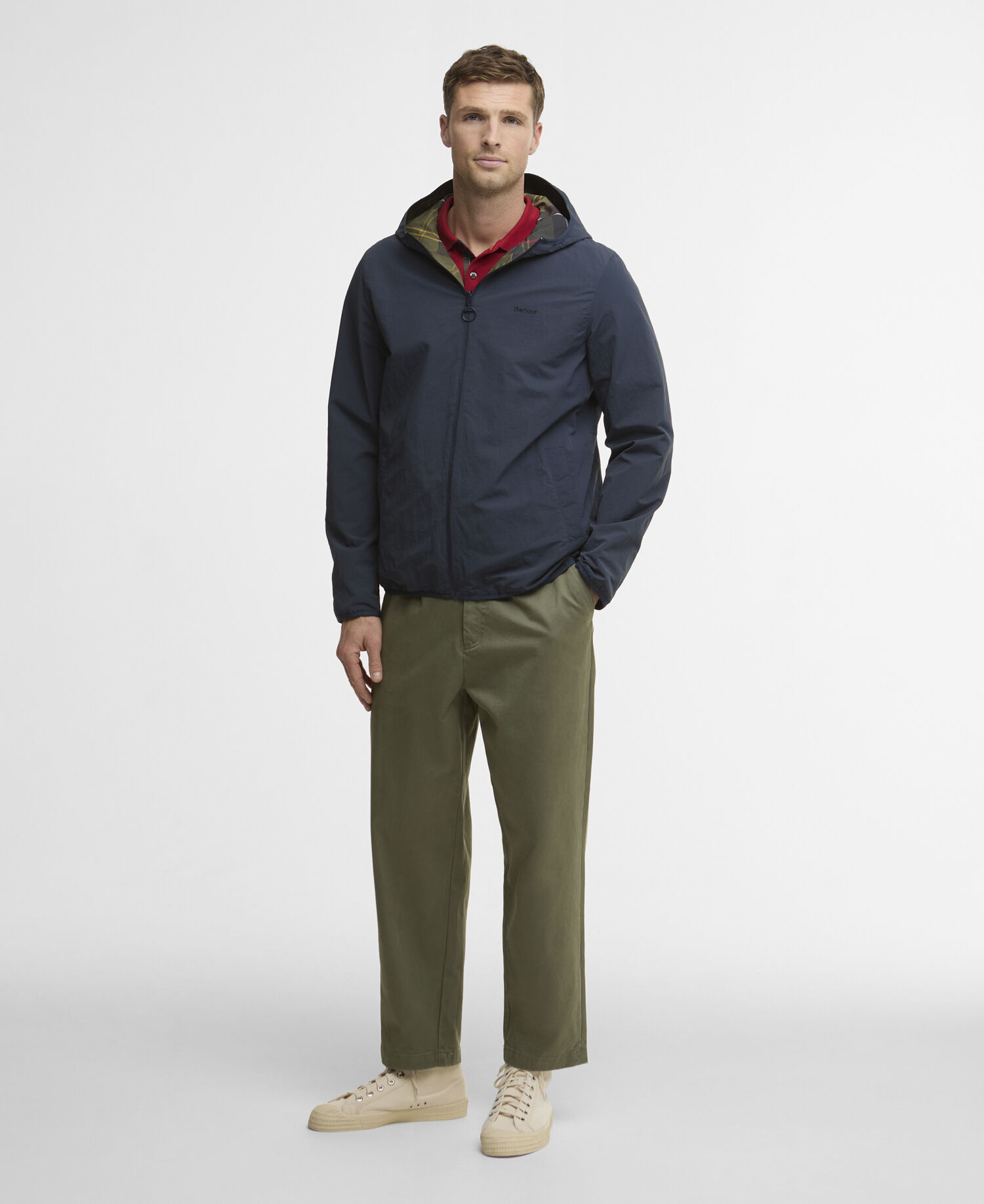 Reversible Kemble Showerproof Jacket Navy
