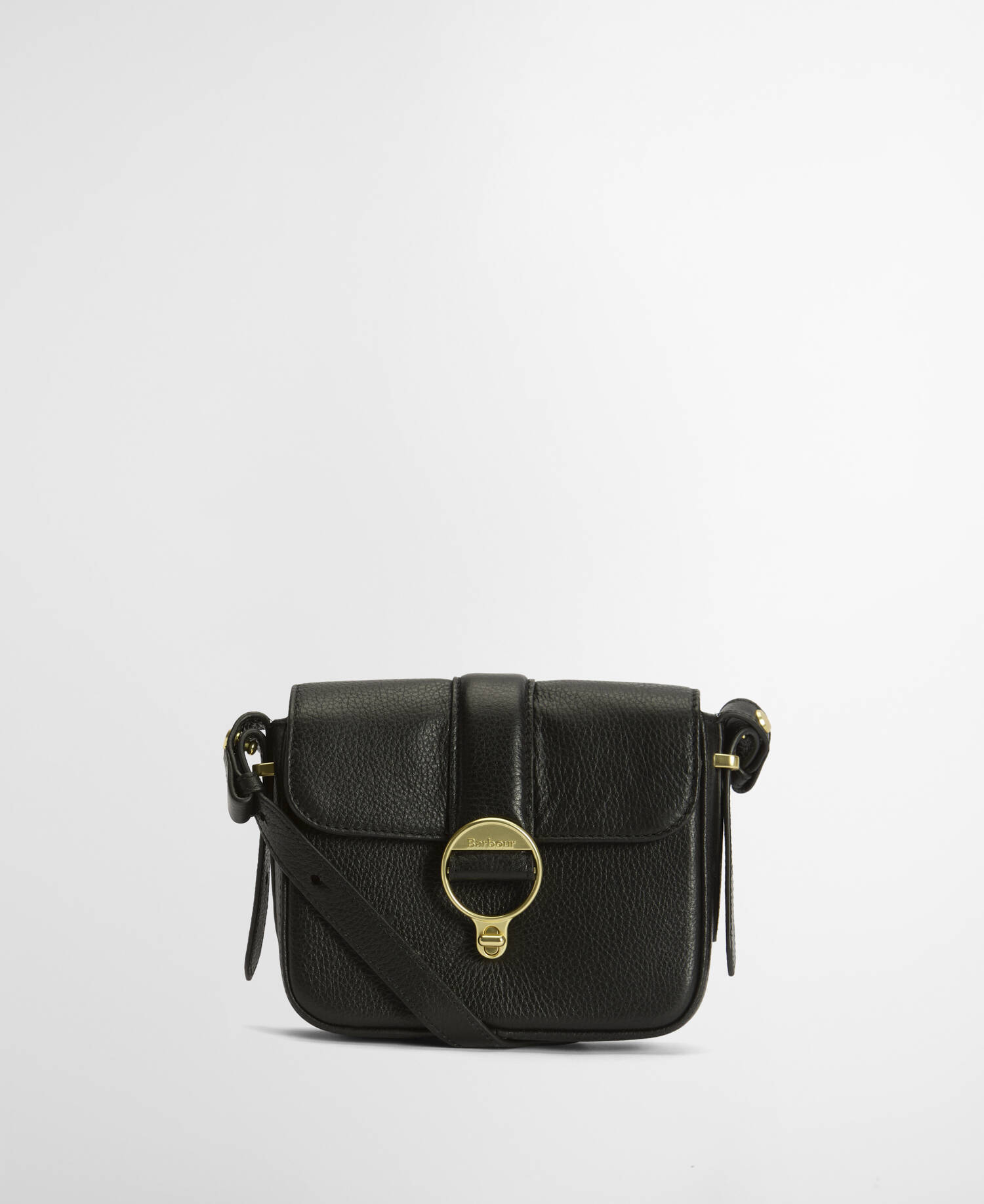 Mini borsa a tracolla in pelle Rosa Black image number 0