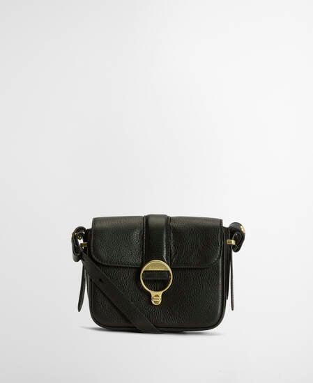 Ledertasche Rosa Mini Black