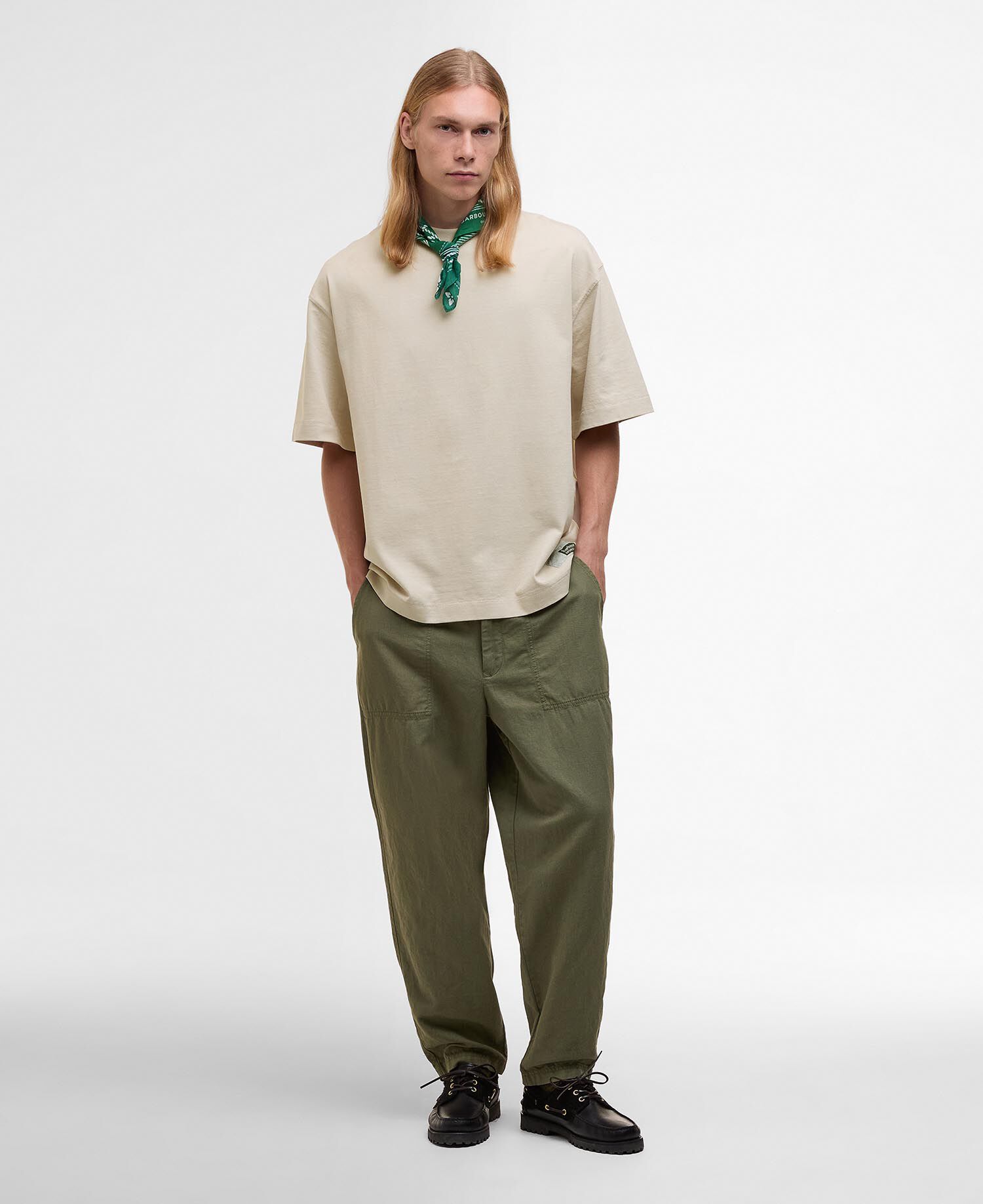 Barbour x Kaptain Sunshine Short-Sleeved T-Shirt Clay
