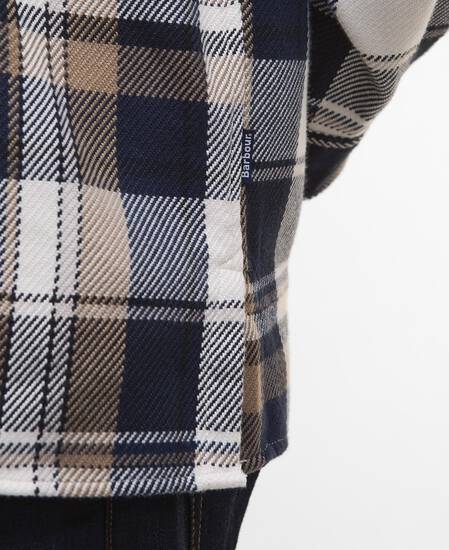 Grasmoor Relaxed Long-Sleeved Shirt Navy