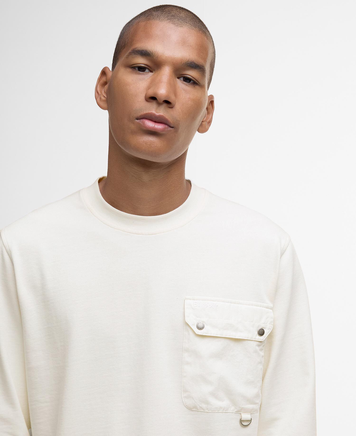 Leazes LS Relaxed T-Shirt Whisper White