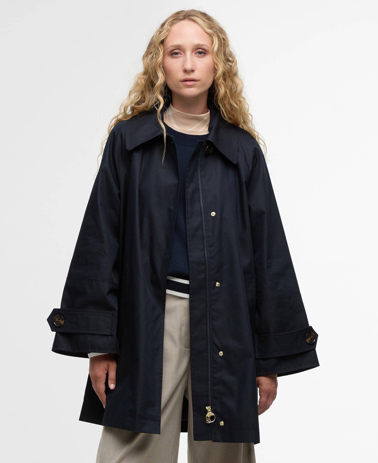 Kennedy Showerproof Jacket Dark Navy/Ancient Poplar image number 0