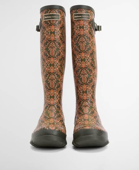 Barbour FARM Rio Cami Wellingtons Pineapple Print