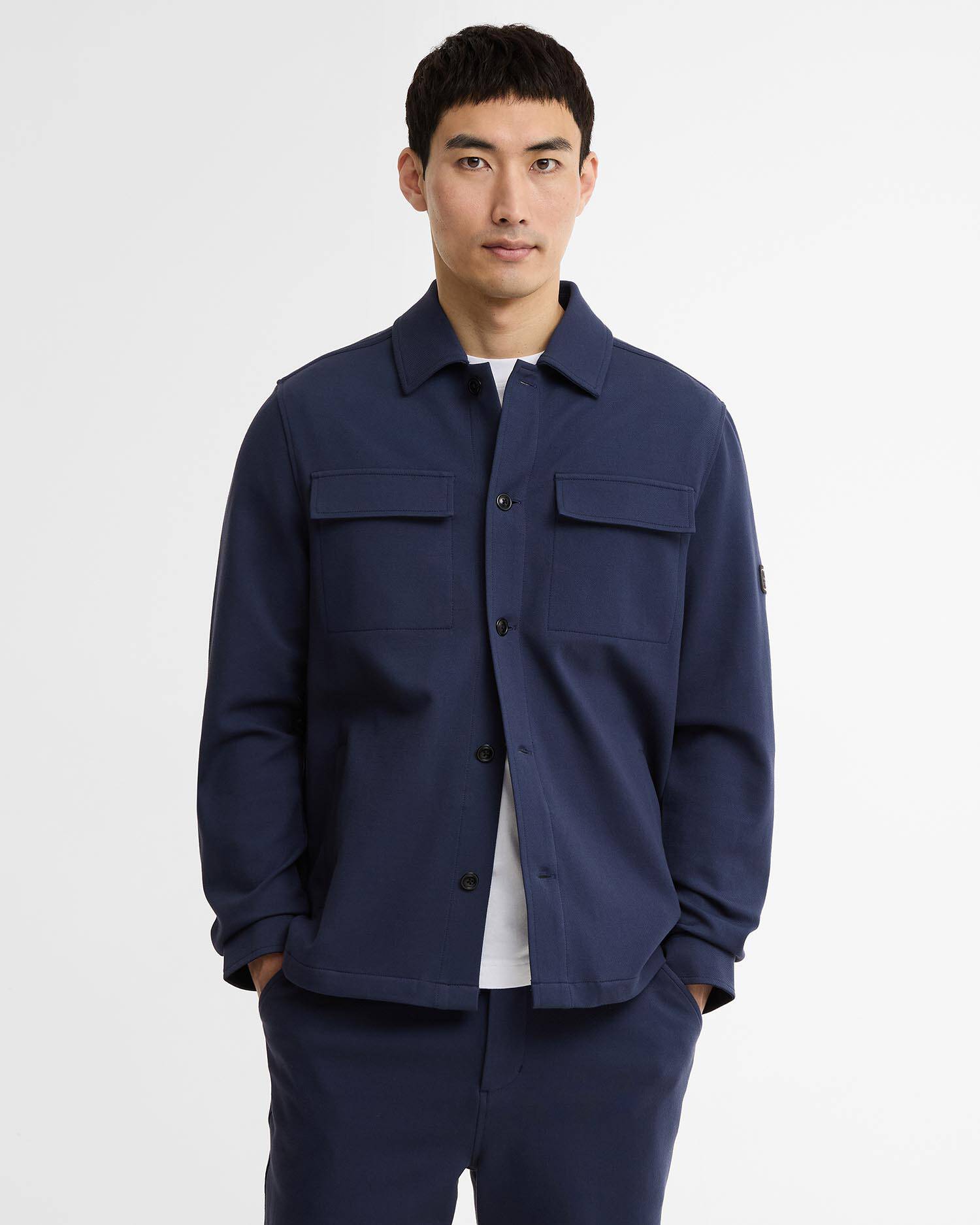 Overshirt Esh Twill Oxford Navy image number 0