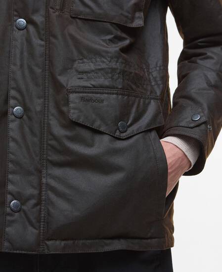Winter Sapper Waxed Jacket Dark Brown/Midnight Oak