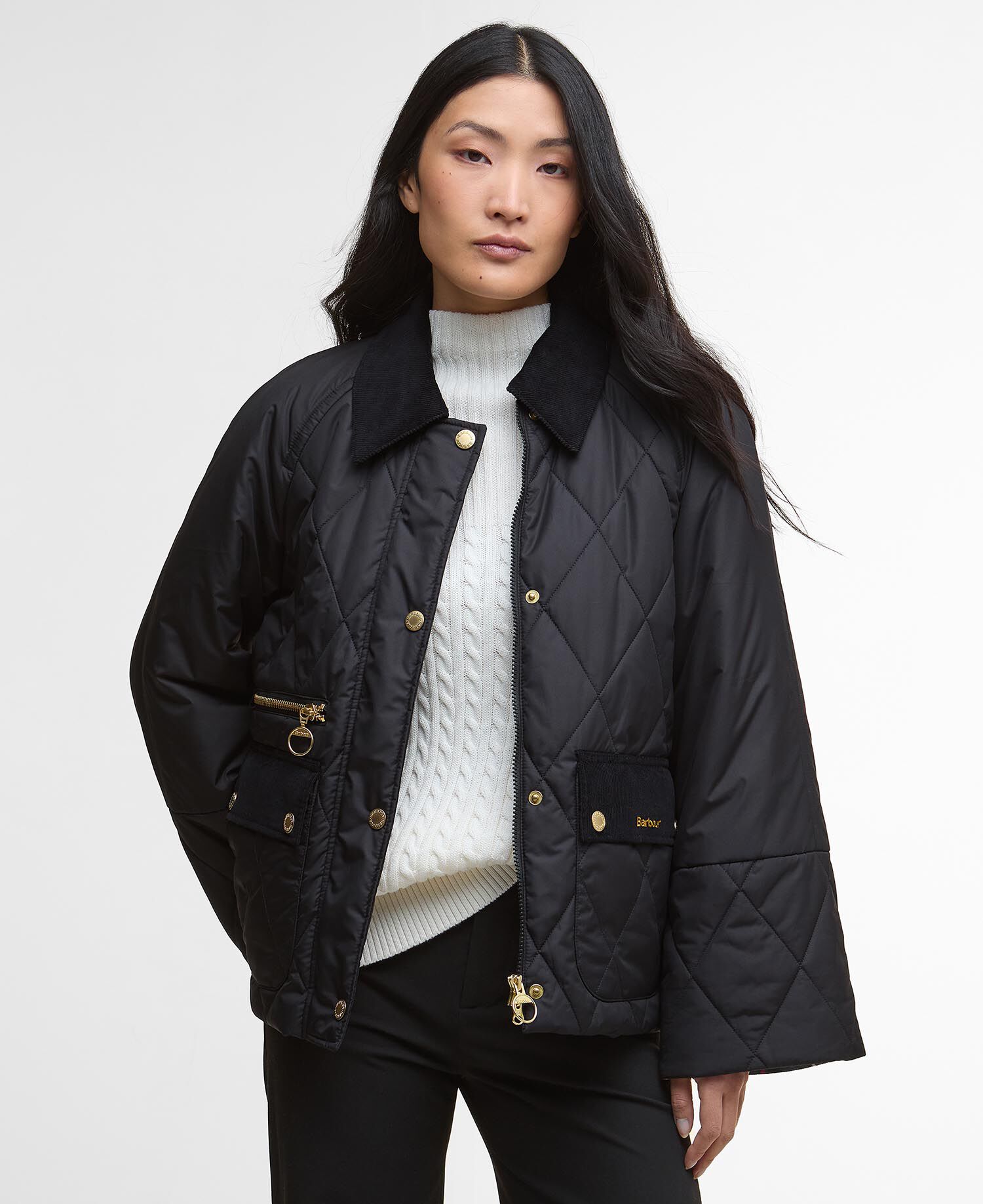 (取寄) バブアー レディース マーサ キルテッド ジャケット - ウィメンズ Barbour women Martha Quilted Jacket - Women's Black/Classic Tartan Buy Martha Quilted Jacket for USD 340.00 | BARBOUR_US