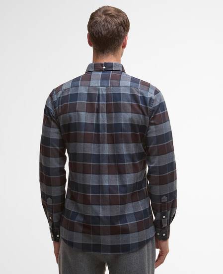 Valley Tailored Long-Sleeved Shirt Dark Oak
