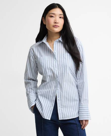 Hemd Fawley Striped Relaxed Celestial Blue/Folkstone Stripe