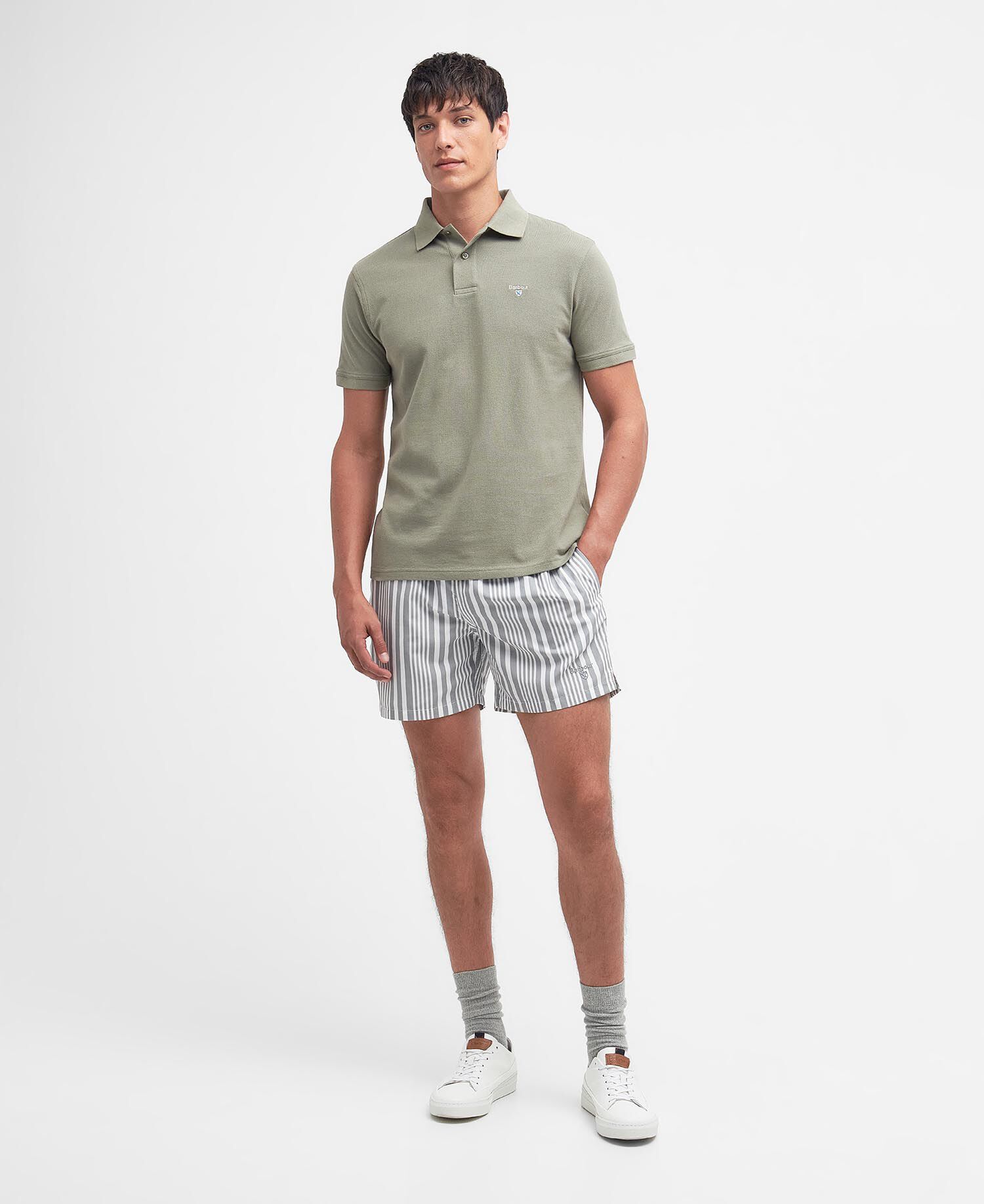 Sports Short-Sleeved Polo Shirt Dusty Green