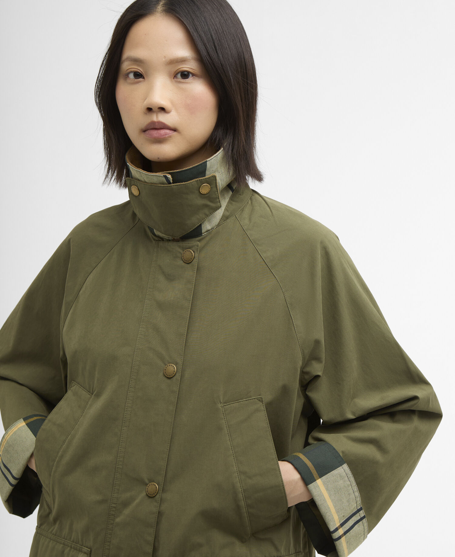 Giacca casual Glynis Burnt Olive/Ancient