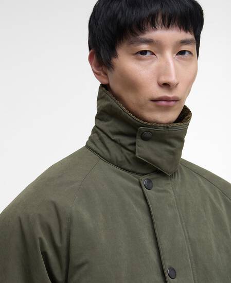 Freizeitjacke Oversized Bedale Padded Olive
