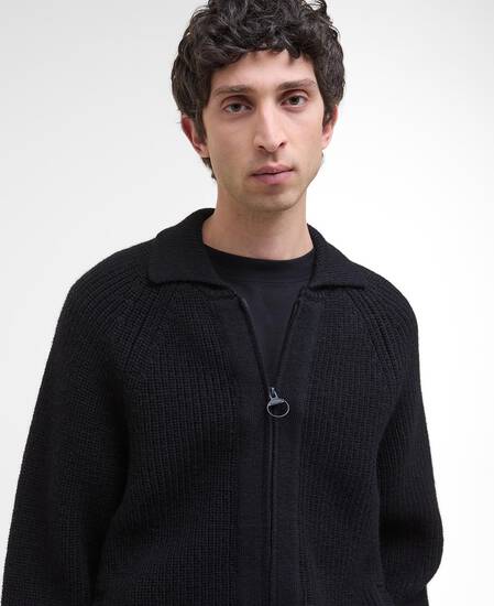 Pullover Garthman Zip-Up Black