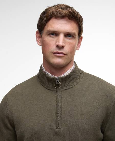 Kelson Quarter-Zip Jumper Olive