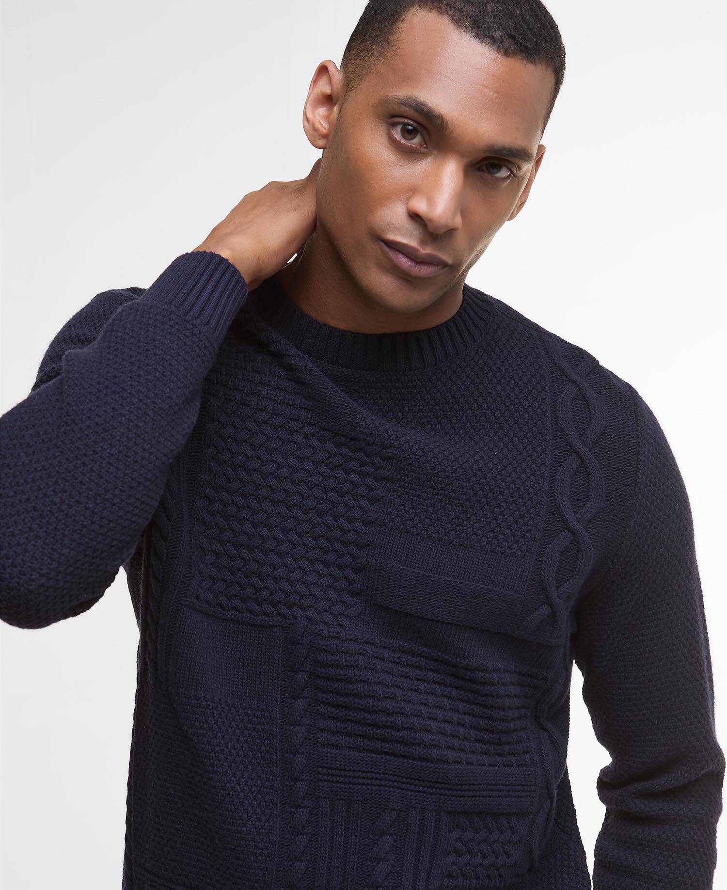 Casey Cable-Knit Crew Neck Jumper image number 3