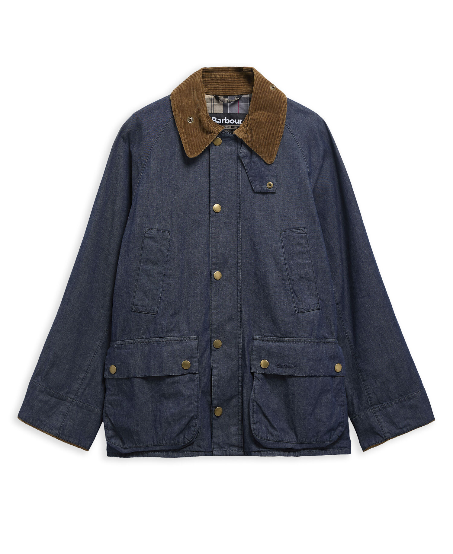 Oversized Bedale Denim Casual Jacket Indigo