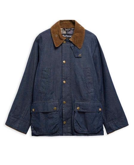 Oversized Bedale Denim Casual Jacket Indigo