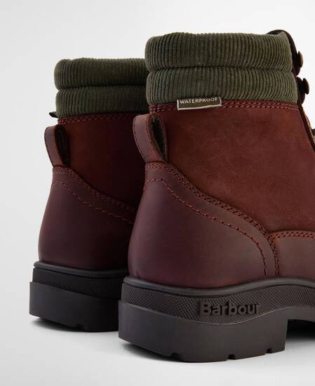 Laurelle Lace-Up Boots Mahogony/Choc Nubuck