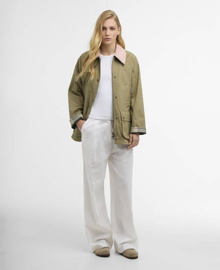 Modern Beadnell Casual Jacket Bleached Olive/Ancient/Gardenia