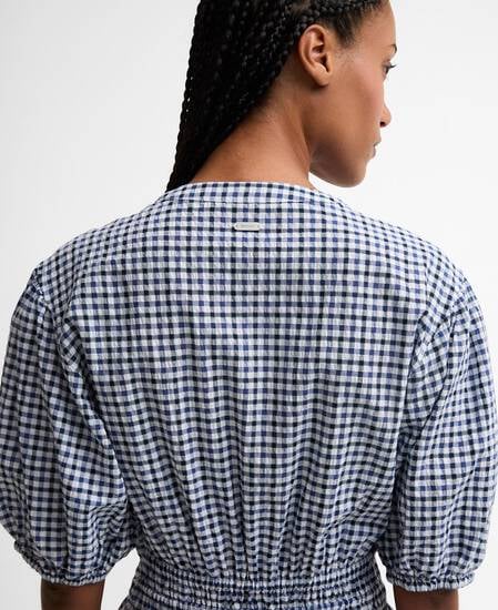 Ashwell Gingham Tiered Midi Dress Multi Gingham