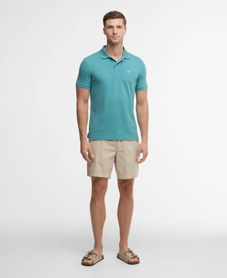 Active Short-Sleeved Polo Shirt Light Teal