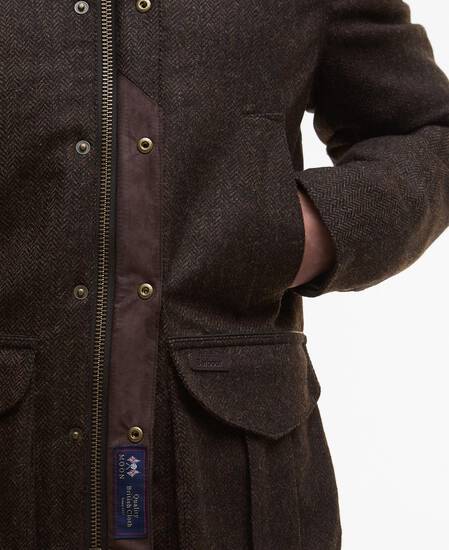 Giacca Hereford in tweed di lana Rustic Brown