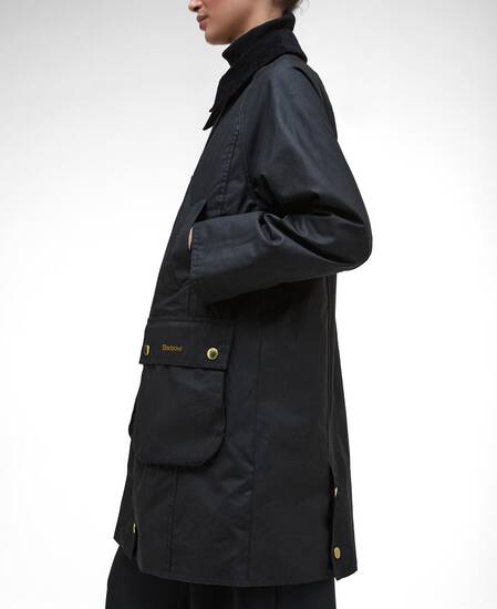 Giacca cerata lunga Beadnell Black/Classic Giacca cerata lunga Beadnell Black/Classic
