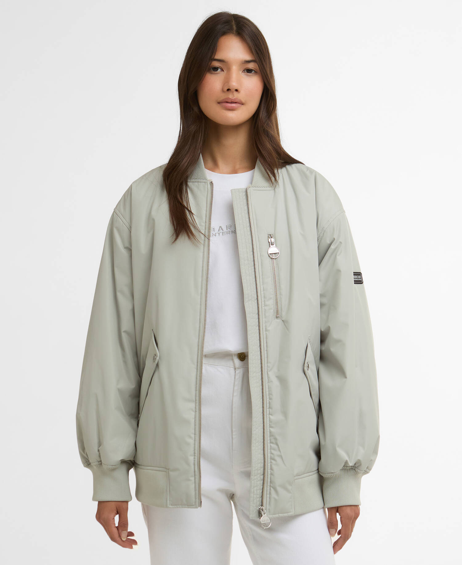 Kuala Showerproof Bomber Jacket Glacier Grey image number 0