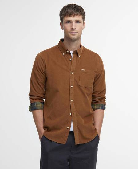 Ramsey Tailored Long-Sleeved Shirt Sandstone