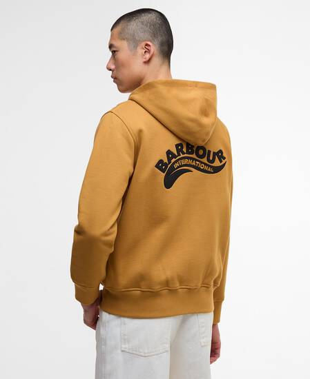 Felpa con cappuccio e chiusura a zip Donnington Shaded Mustard