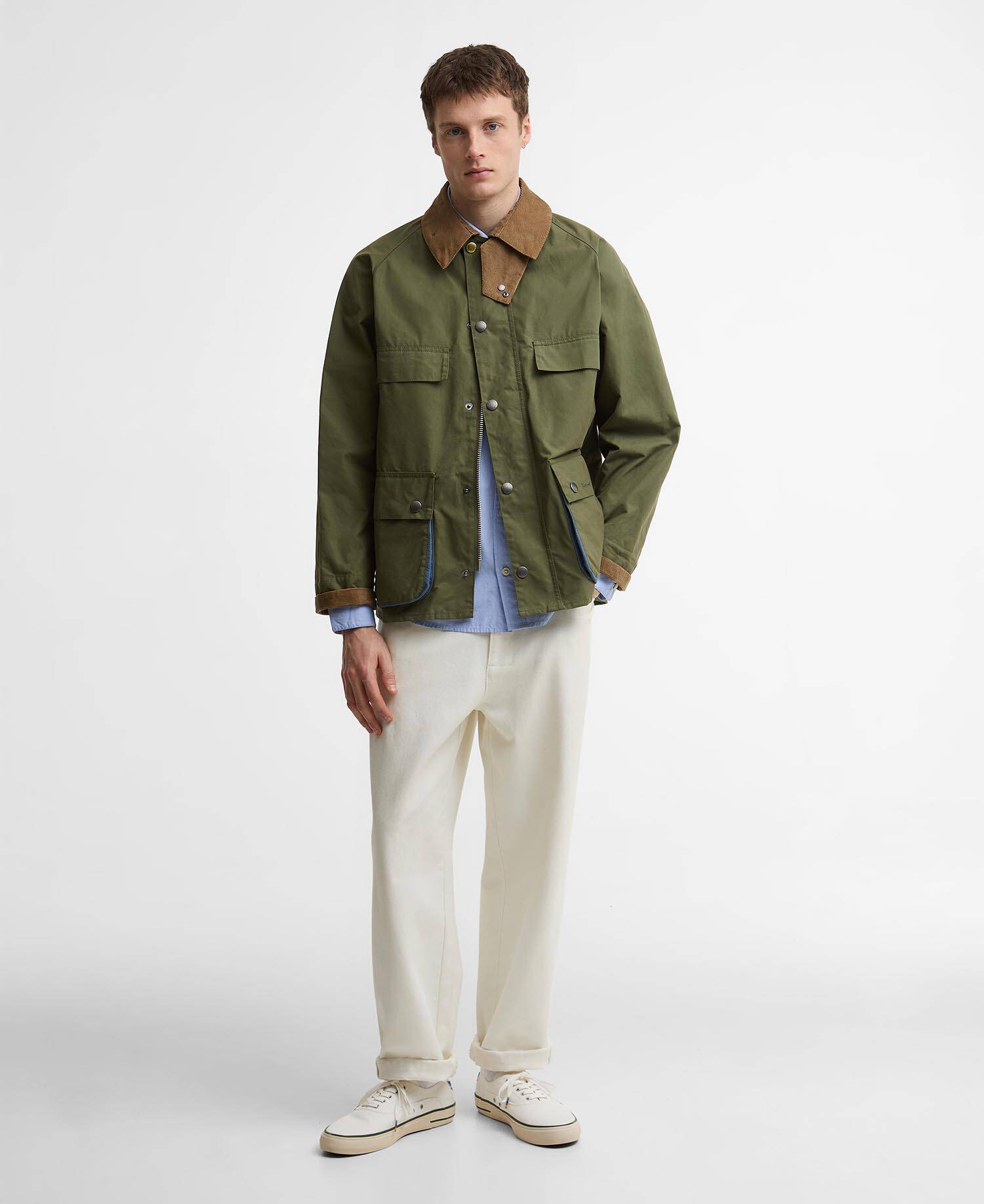 Paul Smith Loves Barbour Sugarlump Bedale Casual Jacket Army image number 1
