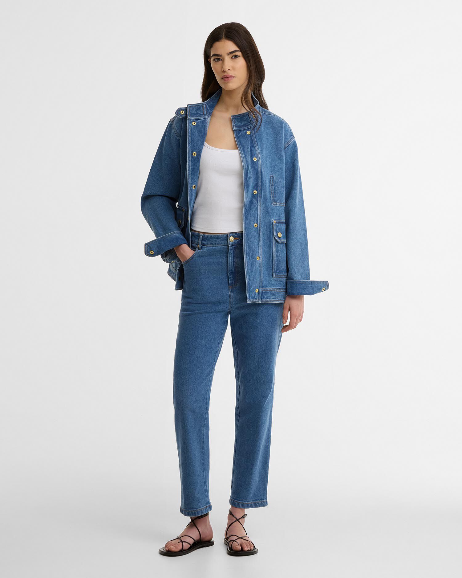 Seren Straight-Leg Jeans Denim Blue
