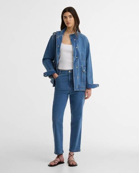 Seren Straight-Leg Jeans Denim Blue