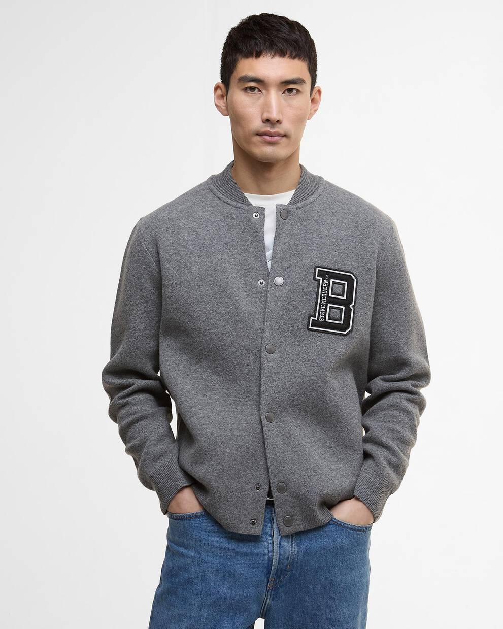 Bomber in maglia Letterman