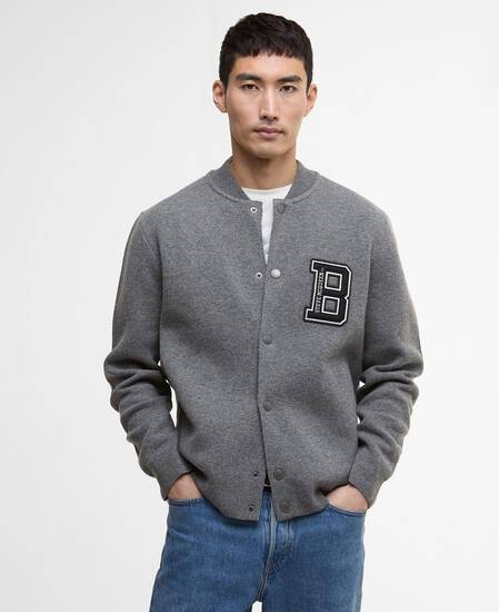 Bomber in maglia Letterman Anthracite