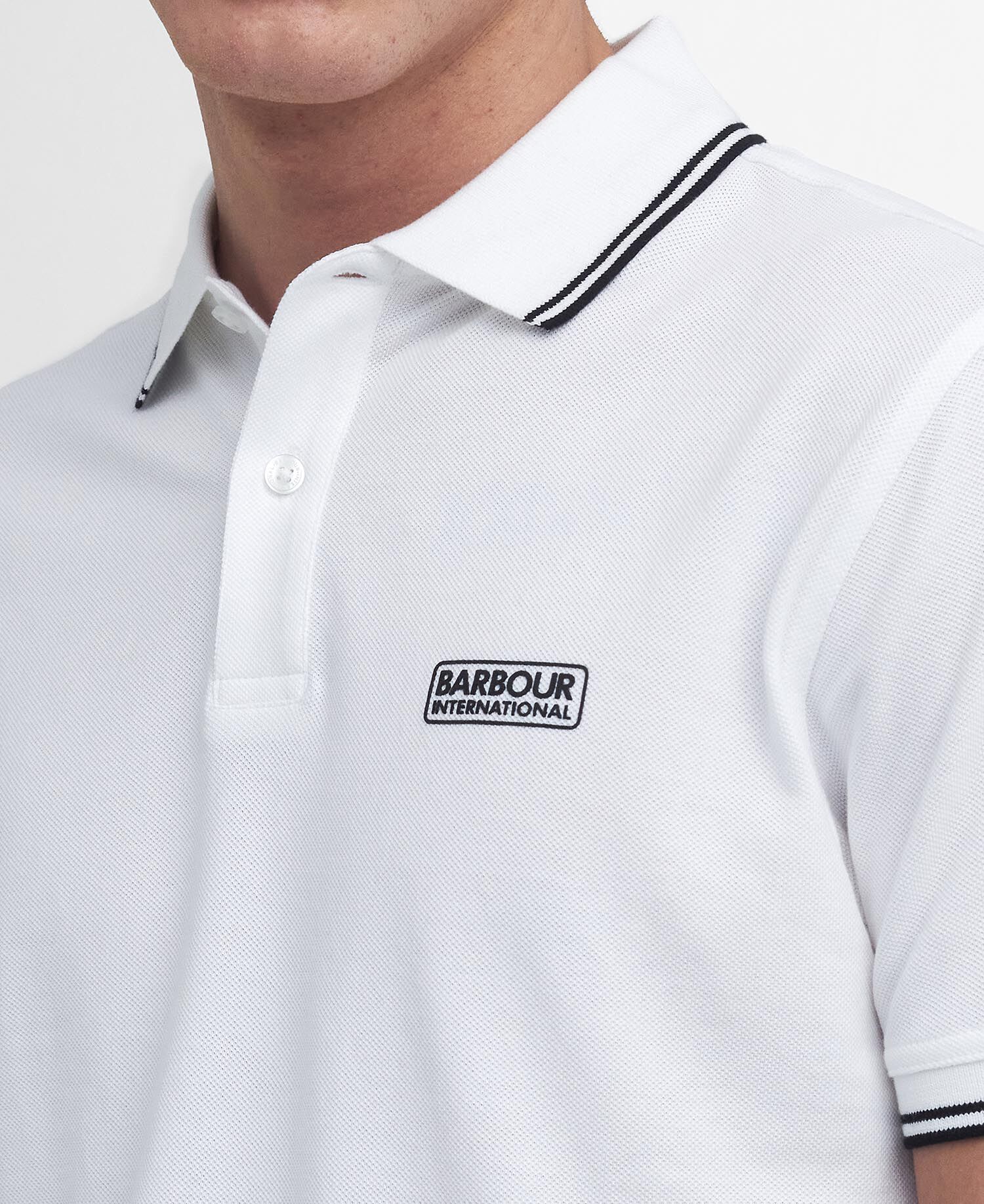 Evan Short-Sleeved Polo Shirt Classic White