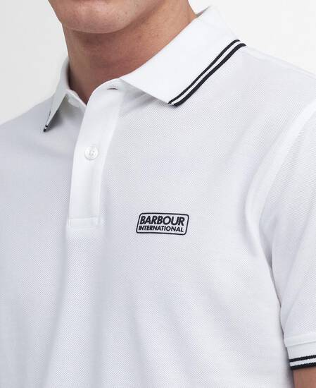 Evan Short-Sleeved Polo Shirt Classic White