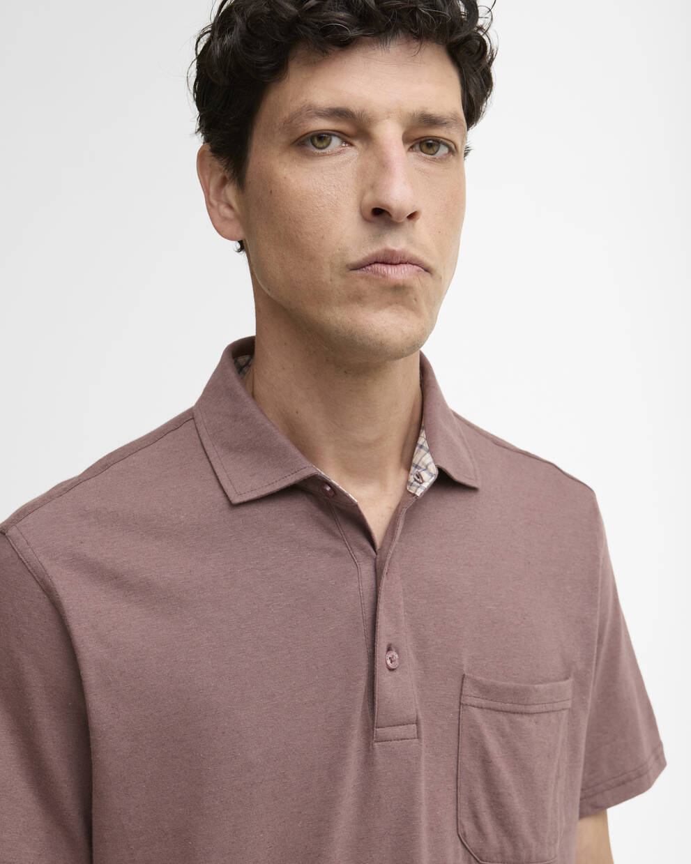 Steventon Linen Blend Tailored Polo Shirt