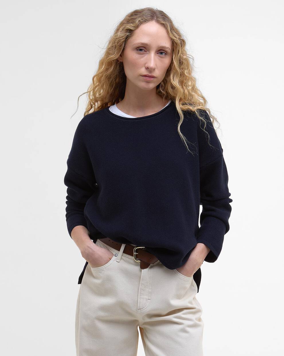 Pullover Marine Rundhalsausschnitt