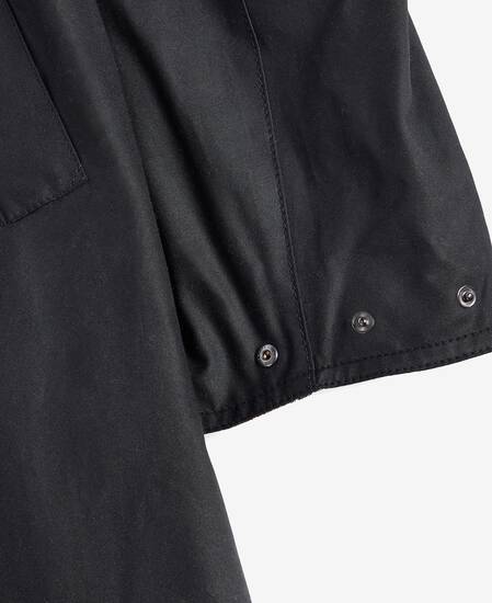 Modified Exmoor Waxed Coat Classic Black